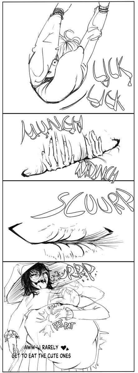 VoreRespite's tweet image. [Vore Comic] Street food 3&amp;amp;4 #VoreNSFW