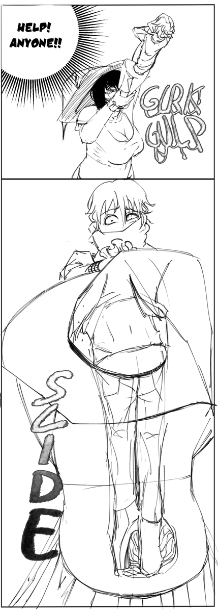 VoreRespite's tweet image. [Vore Comic] Street food 3&amp;amp;4 #VoreNSFW