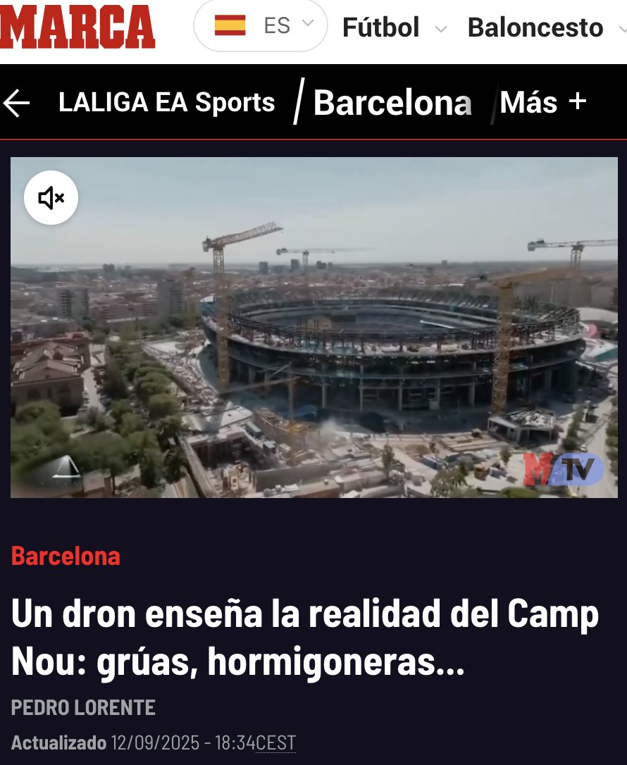 Tremendo escándalo en las obras del Camp Nou donde usan maquinaria de obra para construir.