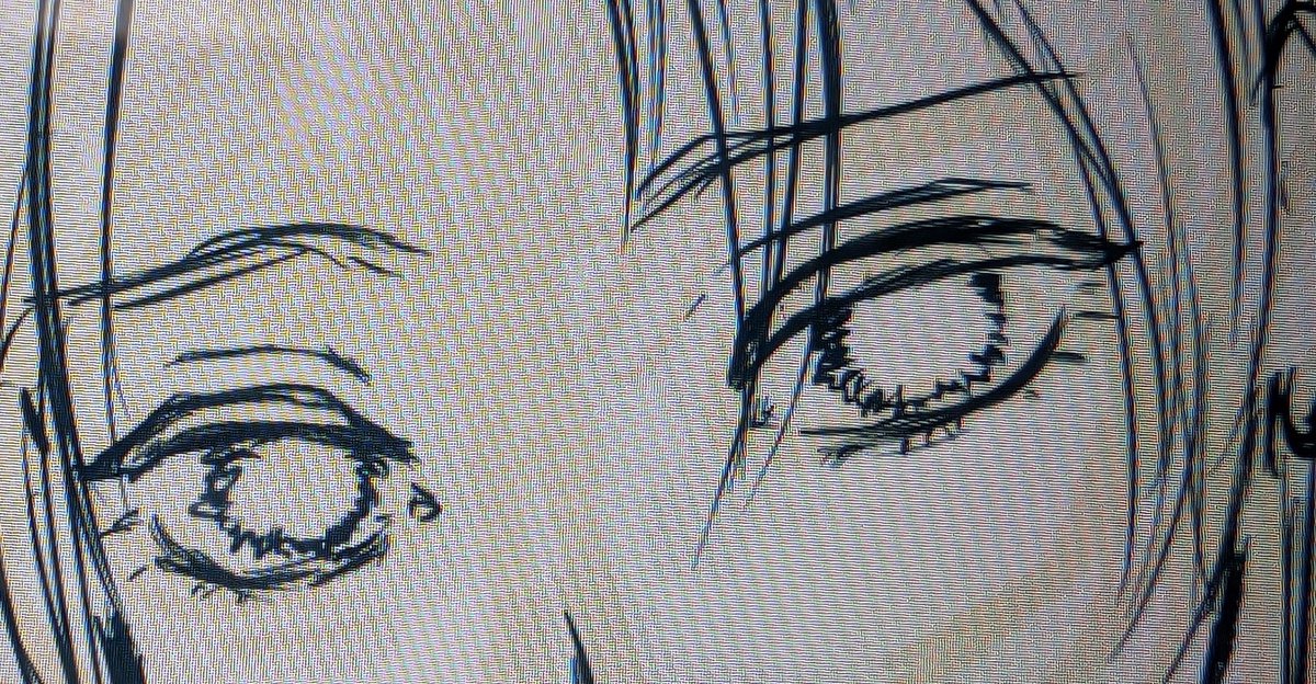 自分らしい目の描き方ってなんだろ。自分探しみたいになってる🤣
#絵柄模索中 
#絵描きさんと繋がりたい 
#イラスト好きな人と繋がりたい