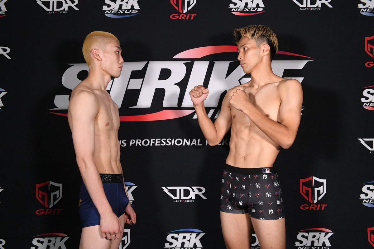 🥊STRIKE NEXUS 06🔥
前日計量結果✨

第12試合
NEXUS KICK 3分3R 
ライト級 62.5kg契約
木村涼仁 (Bellus Gym)
✅62.20kg
vs
窪山昂 (リアルディール)
✅62.45kg

🏟️大会情報▷ strike-nexus.net/strike-06-in-g…
🎫チケット購入はこち▷shop.fighting-nexus.net

#STRIKENEXUS #N民
#ネクサー　#9月14日