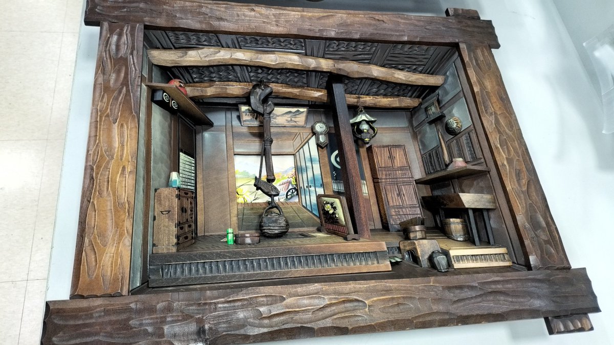 田中徳斎の立体額をお買取りさせて頂きました✨そこに本当に部屋がある