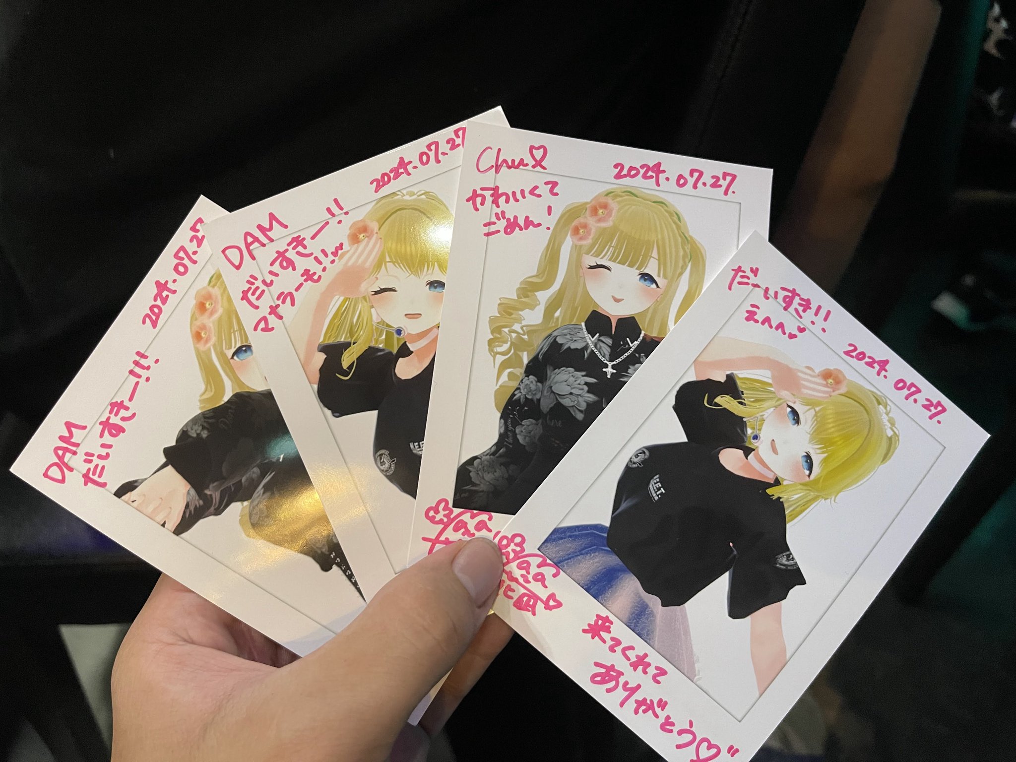 ちゃんおぷ　直筆サイン入クリアポスター Amazon | 如月れん 誕生日記念2023 直筆サイン入りポストカード