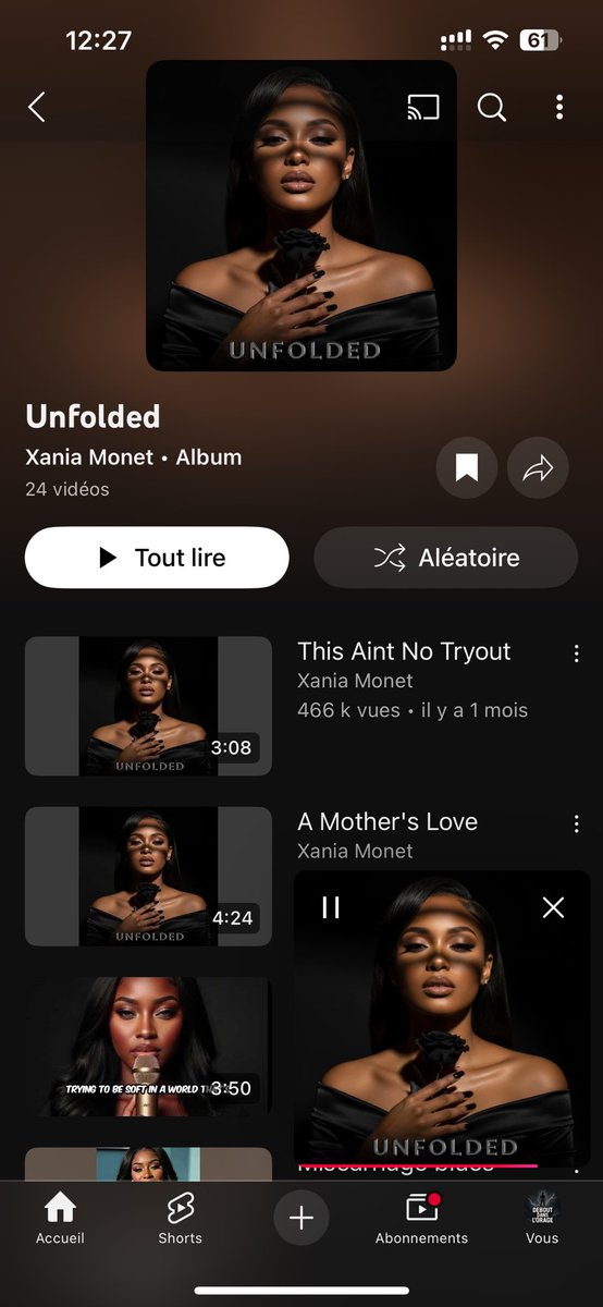 Pour ceux qui aiment la musique 🎧 calme avec des paroles percutantes je vous conseille d’aller écouter🔊

Unfolded youtube.com/playlist?list=… via <a href="/YouTube/">YouTube</a>