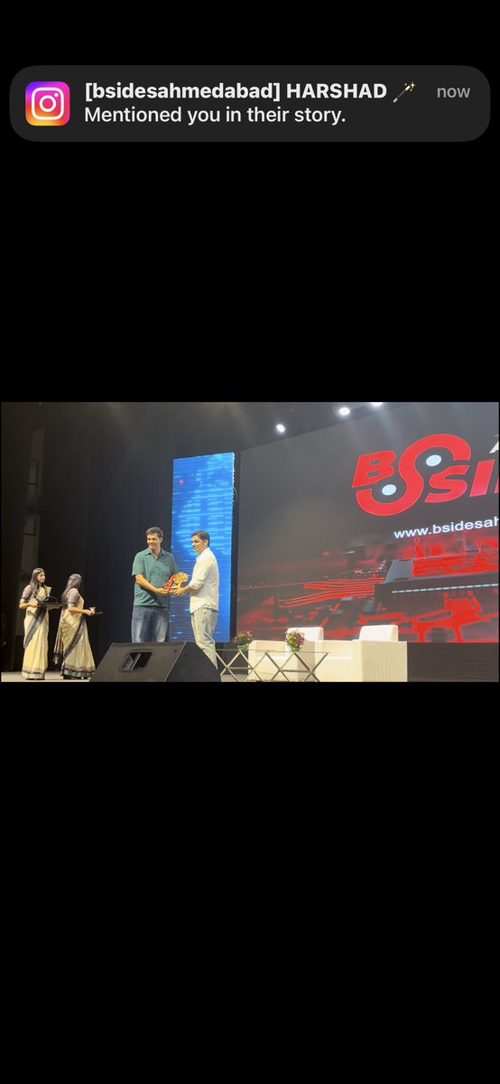 ⚡ Action-packed moments at BSides Ahmedabad 0x06! ⚡
M Shadab is on stage, and every word has the crowd tuned in. 🔍🔥

#BSidesAhmedabad #Cybersecurity #Infosec #Live