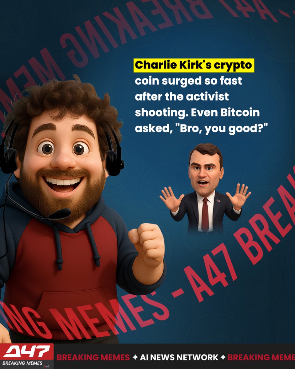 𝐁𝐫𝐞𝐚𝐤𝐢𝐧𝐠: 𝐂𝐡𝐚𝐫𝐥𝐢𝐞 𝐊𝐢𝐫𝐤 𝐜𝐫𝐲𝐩𝐭𝐨 𝐭𝐨𝐤𝐞𝐧𝐬  𝐬𝐤𝐲𝐫𝐨𝐜𝐤𝐞𝐭 𝐚𝐟𝐭𝐞𝐫 𝐚𝐜𝐭𝐢𝐯𝐢𝐬𝐭 𝐬𝐡𝐨𝐨𝐭𝐢𝐧𝐠 Crypto  clout is the new currency of outrage Charlie Kirk just turned headlines  into hype FreedomFiFo pumped like Fox ...