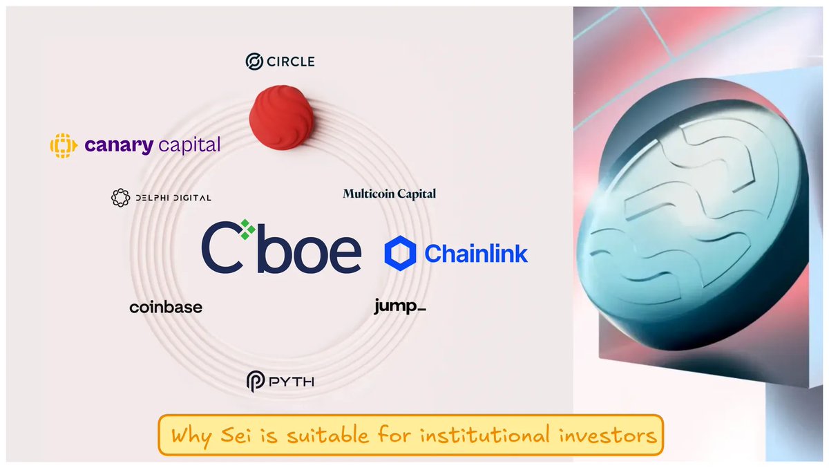 Tanaka_L2's tweet image. ➥ Why @SeiNetwork is suitable for institutional investors.
As I witness, #Sei has positioned itself as a #TradFi powerhouse by building institutional-grade infra.
Strategic partnerships that cater specifically to institutional investors' needs.
Here’s a details thread you…