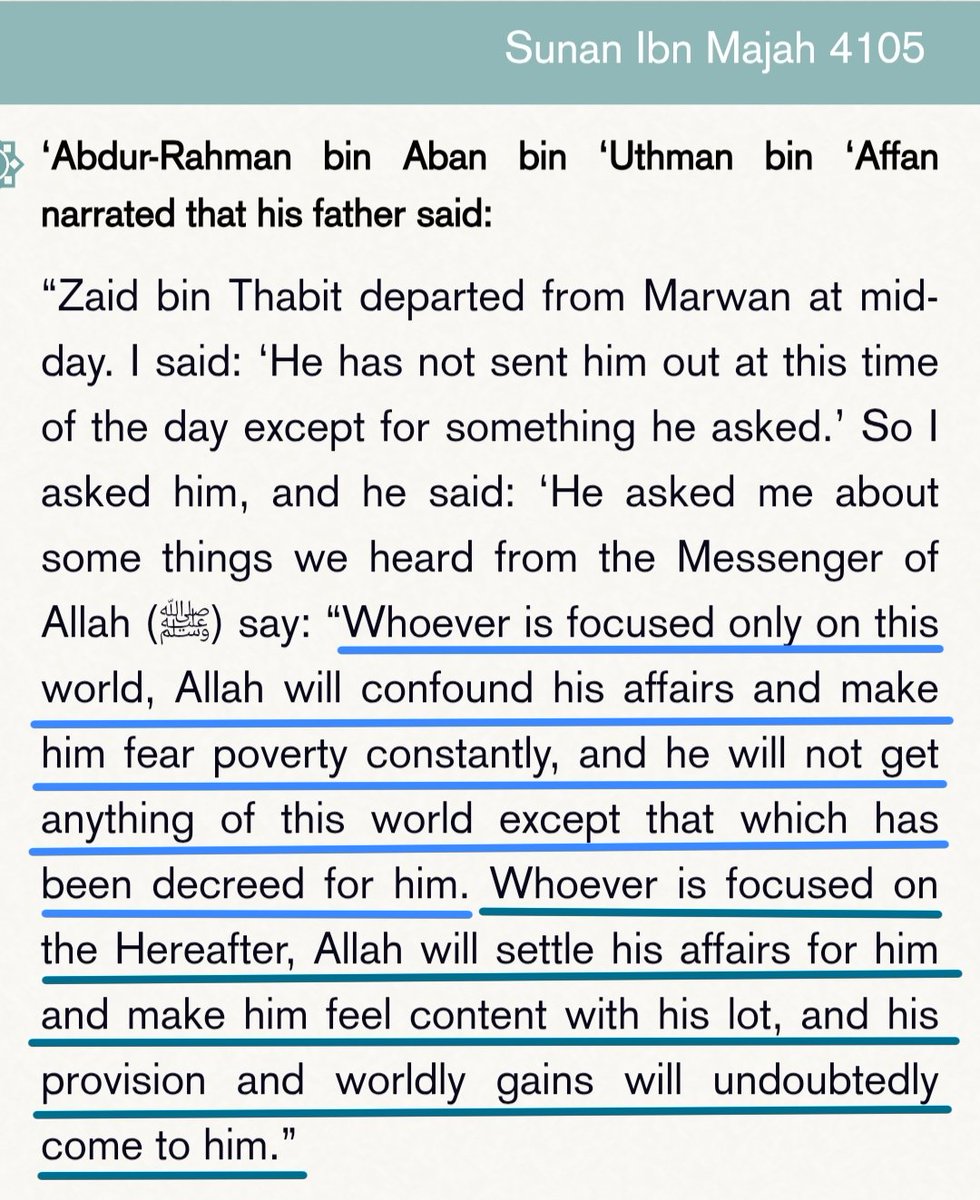 ManhajAsSunnah's tweet image. If the heart is tied to dunya alone, life becomes restless, fears never end, and nothing reaches us except what was already written. But when the heart is tied to the Akhirah, Allah arranges every matter, places contentment within us, and brings dunya to our feet.

Those who

1/2
