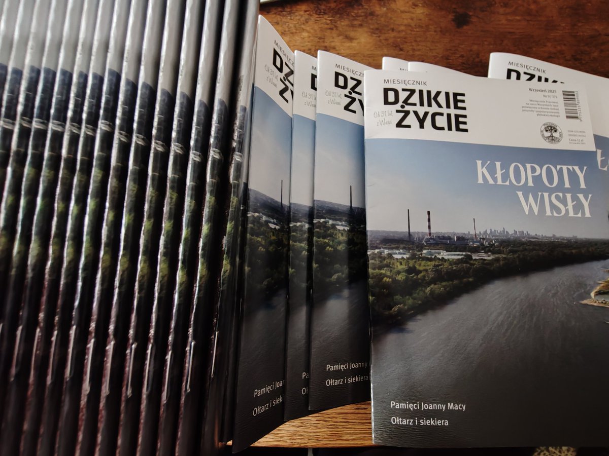 Wrześniowe <a href="/DzikieZycie/">Dzikie Życie</a> o Wiśle 💧, Joannie Macy, książce Ołtarz i siekiera 🪓 Aleksandra Gurgula, pomnikach przyrody 🌳.
Polecam 👉 dzikiezycie.pl