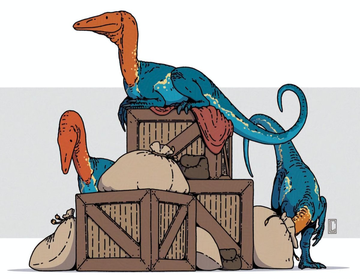 CorporalRex's tweet photo. Hate I have alot of ideas when I'm about to go to sleep. Currently thinking about names for human settlements in a world of dinosaurs. Like Tyrants rest, Bronto valley,Para's crest, and such. Probably make a map in the future. Feel free to suggest any name ideas. Art by Clanaghan https://t.co/aL7eblSNoe