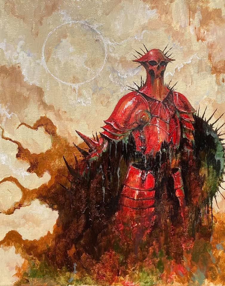 Eyardt's tweet image. The Red Knight
(Oil painting)