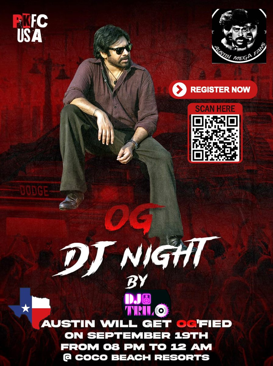 🎧✨ OG DJ Night – Austin ✨🎧

Austin, it’s time to get OG’fied! 💥
Get ready for a power-packed DJ night with DJ TRILO 🎶

📅 Date: Sept 19th
🕗 Time: 8 PM – 2 AM
📍 Venue: Coco Beach Resorts
15505 N Interstate 35, Pflugerville, TX 78660

👉 Scan the QR on the poster or