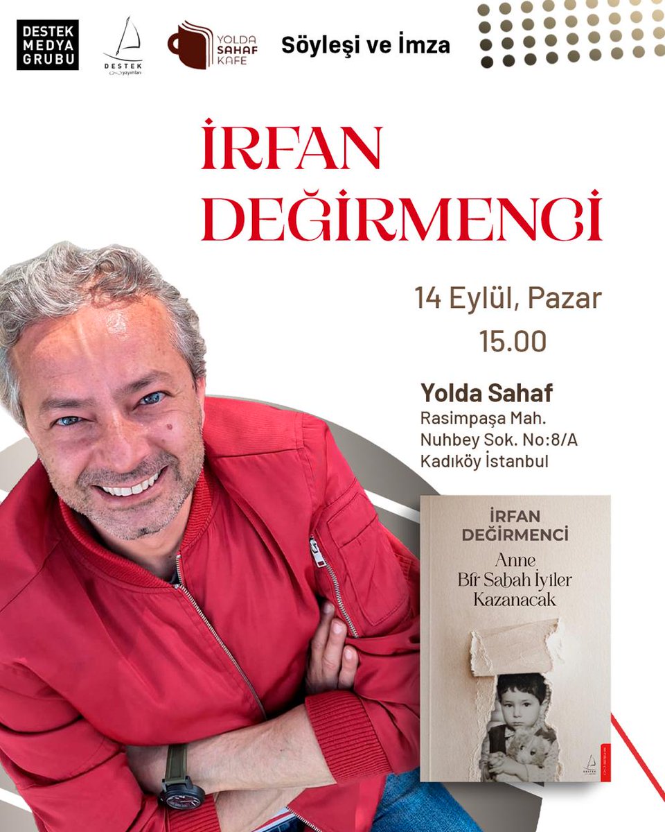 degirmencirfan's tweet photo. Yarın(pazar) saat 15'te Kadıköy'de Yolda Sahaf'ta  imza günü ve söyleşimiz var. Beklerim😌 https://t.co/LbKz0gdaFO
