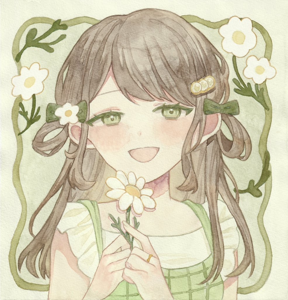 htmt_83's tweet photo. green🌿
 #透明水彩  #イラスト https://t.co/ZcaxQbDLR8