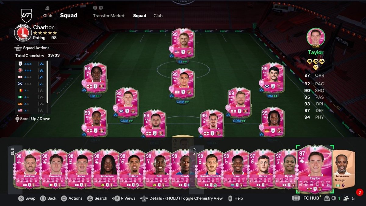 And with that, we say goodbye to #FC25 and our Charlton Evo team... only 1 off the 99-rated starting XI 🥲

Total team stats:
🧢 16962 Games Played
⚽️ 5188 Goals
🎯 4677 Assists

Running it back once again in #FC26, every Evo we can will be applied to a 1st Owner #cafc player.