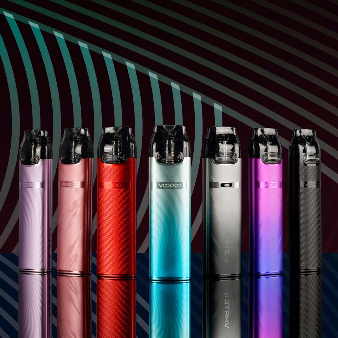 HealthCabin's tweet photo. 🆕🤗🌸Quick color check of voopoo #vmatei3! Can't decide which one to pick as each one’s quietly stylish~✨ 

📌Built-in 1500mAh battery
📌3ml pod capacity
📌30w max output

🙋Total 7 colors💜❤️🖤💙
..
💃Coming soon:👇
https://t.co/GhUqYAgFlB
>
#voopoo #vmatei3pod #vapewholesale https://t.co/2mN3G9YuFF