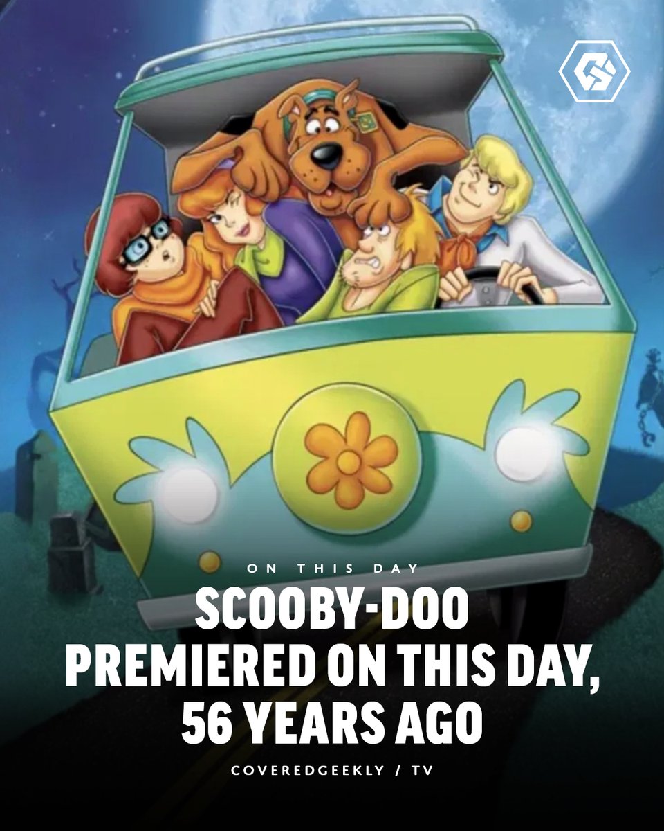 CoveredGeekly's tweet image. The original Scooby-Doo series, starring Don Messick as Scooby, Casey Kasem as Shaggy, Nicole Jaffe as Velma, Heather North as Daphne, and Frank Welker as Fred, premiered on this day, 56 years ago.