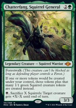 djshaylar's tweet photo. @JuecesMagic Si tengo una Najeela en campo junto a Chatterfang y ataco con Najeela lo cual genera 1 warrior atacando y eso genera una ardilla, dicha ardilla entra atacando tambien? No lo indica la carta pero el instead de Chatterfang me lia https://t.co/0QqWOyKGXI