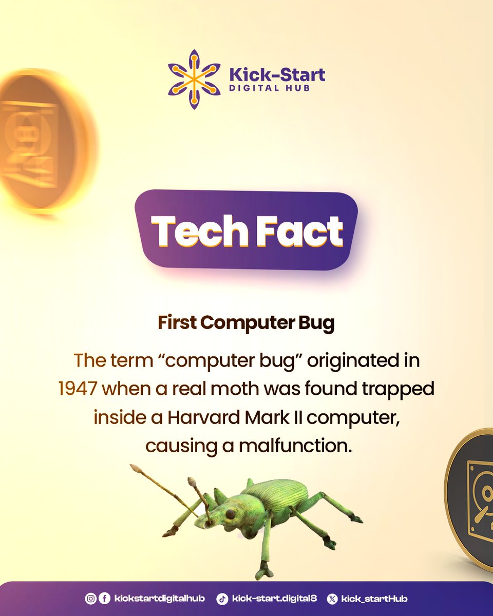 Kick_StartHub's tweet image. Did you know ?

#Techfacts
#funfactoftheday
#techfunfact
#KickstartYourTech