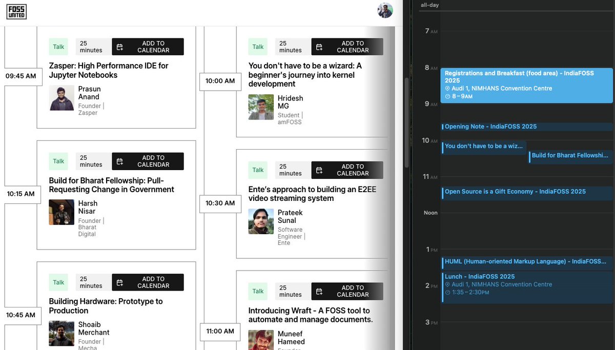 realPottekkat's tweet image. I'm coming prepared to @IndiaFOSS this year.
This is the most I've been excited for a conference in a long time.
I'm particularly looking forward to the public policy-FOSS overlap, which is very unique to @FOSSUnited, and I feel has been growing in the last ~3-4 years.