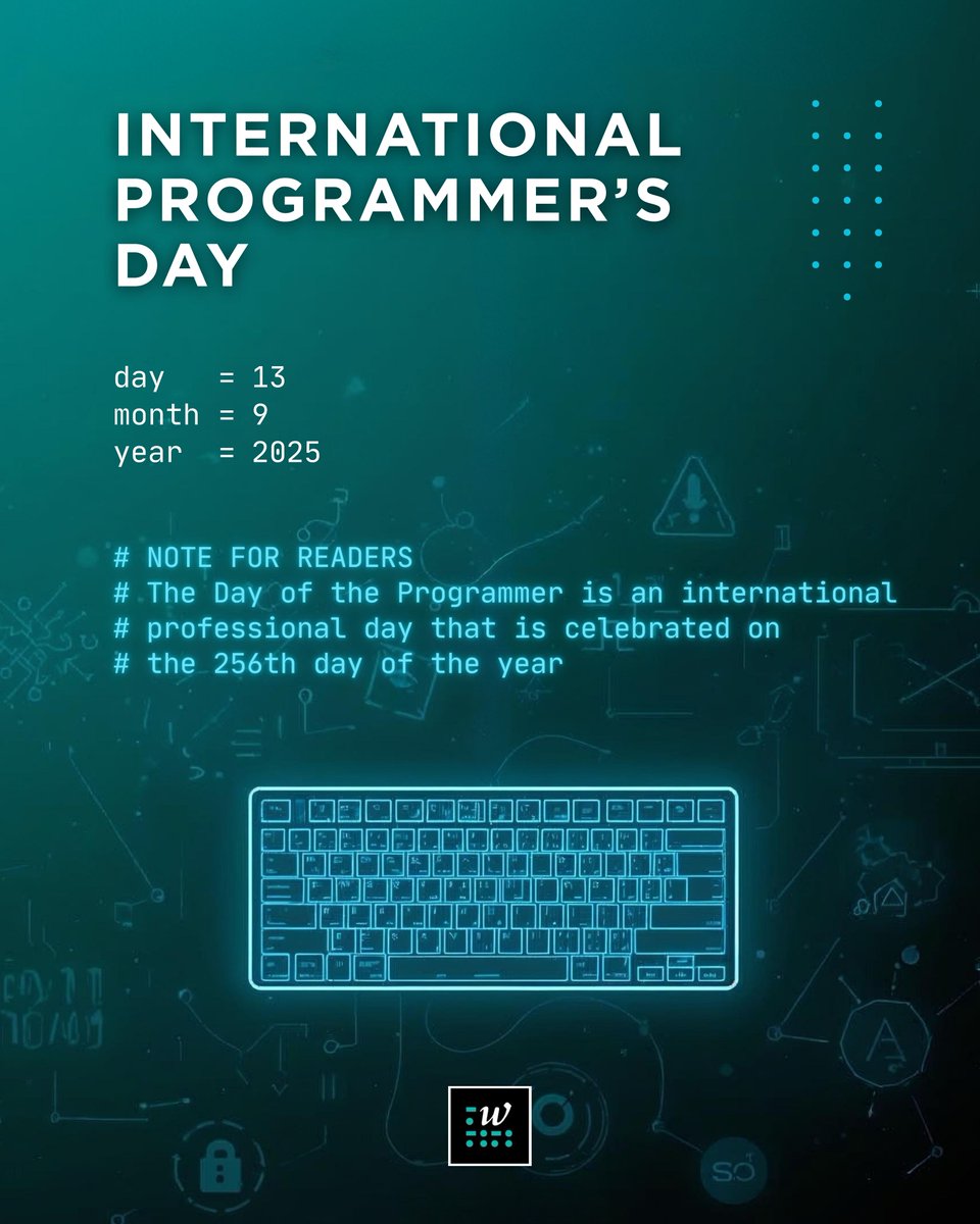 womenintechmv's tweet image. To all the programmers shaping the future with every line of code, Thank You! 💻❤️
Your work powers innovation, creativity and connection across the world.
Happy International Programmers’ Day
#ProgrammersDay