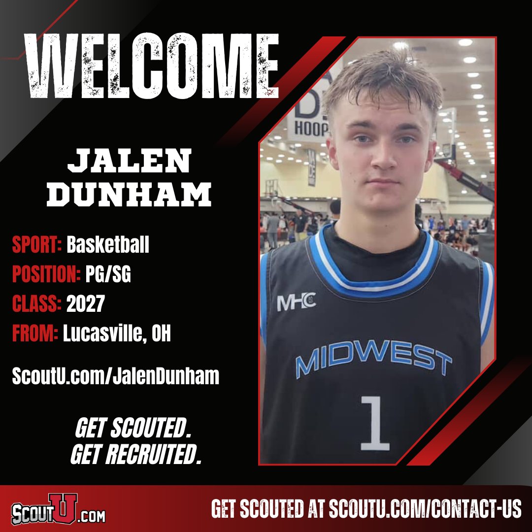 We're excited to welcome Jalen Dunham to our #ScoutUbasketball family! He can score inside &amp; outside while also averaging 6 assists! ScoutU.com/JalenDunham <a href="/JalenDunham/">Jalen Dunham</a>