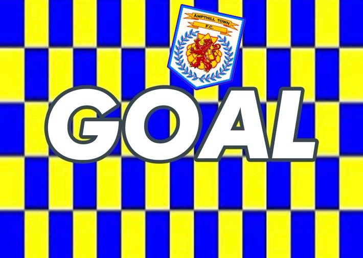 GOOOAALLL … 42 mins 1-0 Amps Freddie again Ole Ole💛💙💛