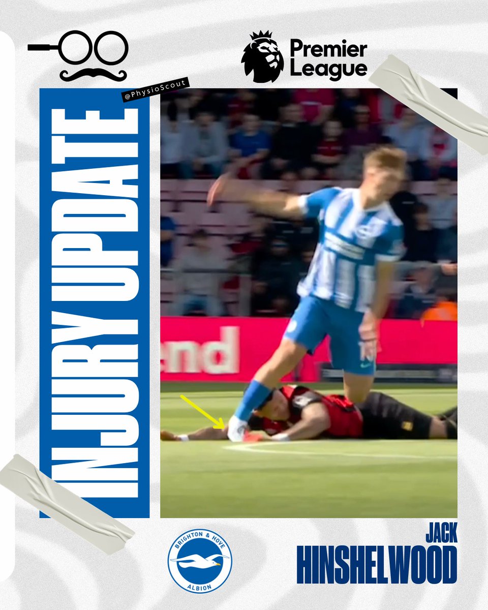 Jack Hinshelwood had to come off in Brighton vs. Bournemouth due to an ankle injury in the opening minute.

Plantarflexion with inversion stress brings concern for a lateral ankle sprain. Will need to rule out fracture component.

Expected Recovery Times:
Grade 1: 1-2 weeks
Grade