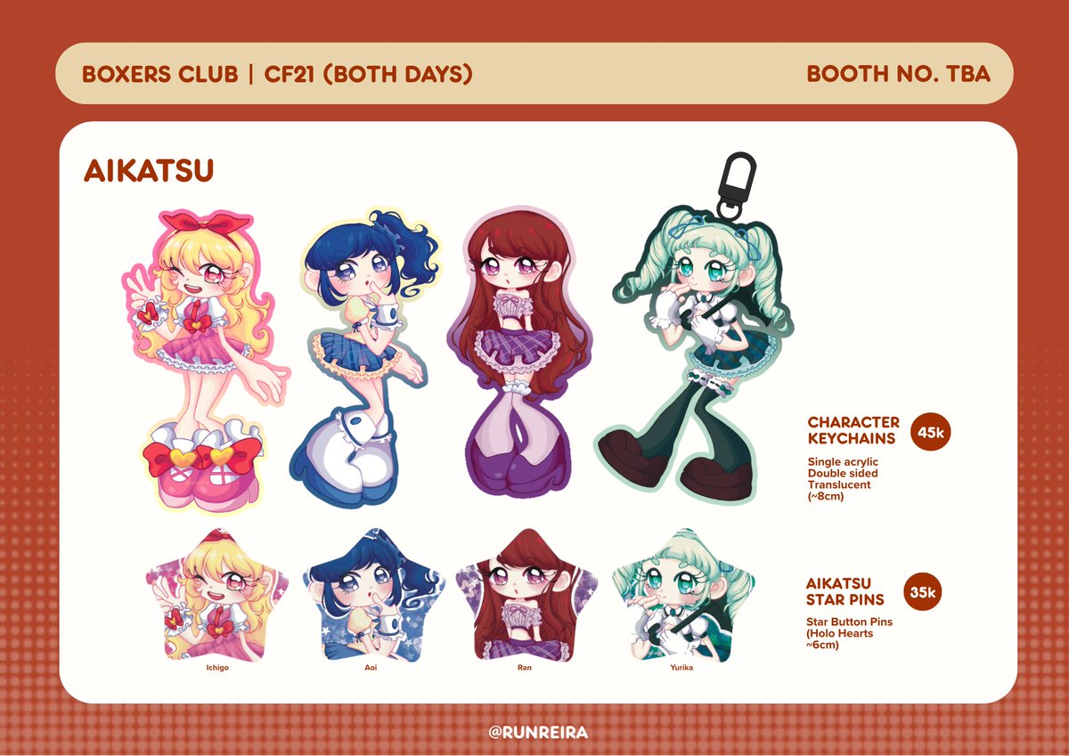 [ ♡ &amp; ↻  are appreciated!]

#CF21 PO is open!

🛒 13-27 Sept 2025
📍 Boxers Club (Booth TBA)
📅 15-16 Nov (Pickup + Mail)
⭐️ TGSWIIWAGAA (Mitsuaya), Alien Stage (Mizisua), Nana, Aikatsu, Tamen De Gushi, Kill Me Now
🔗 docs.google.com/forms/d/e/1FAI…

#cf21catalogue #CFXXI