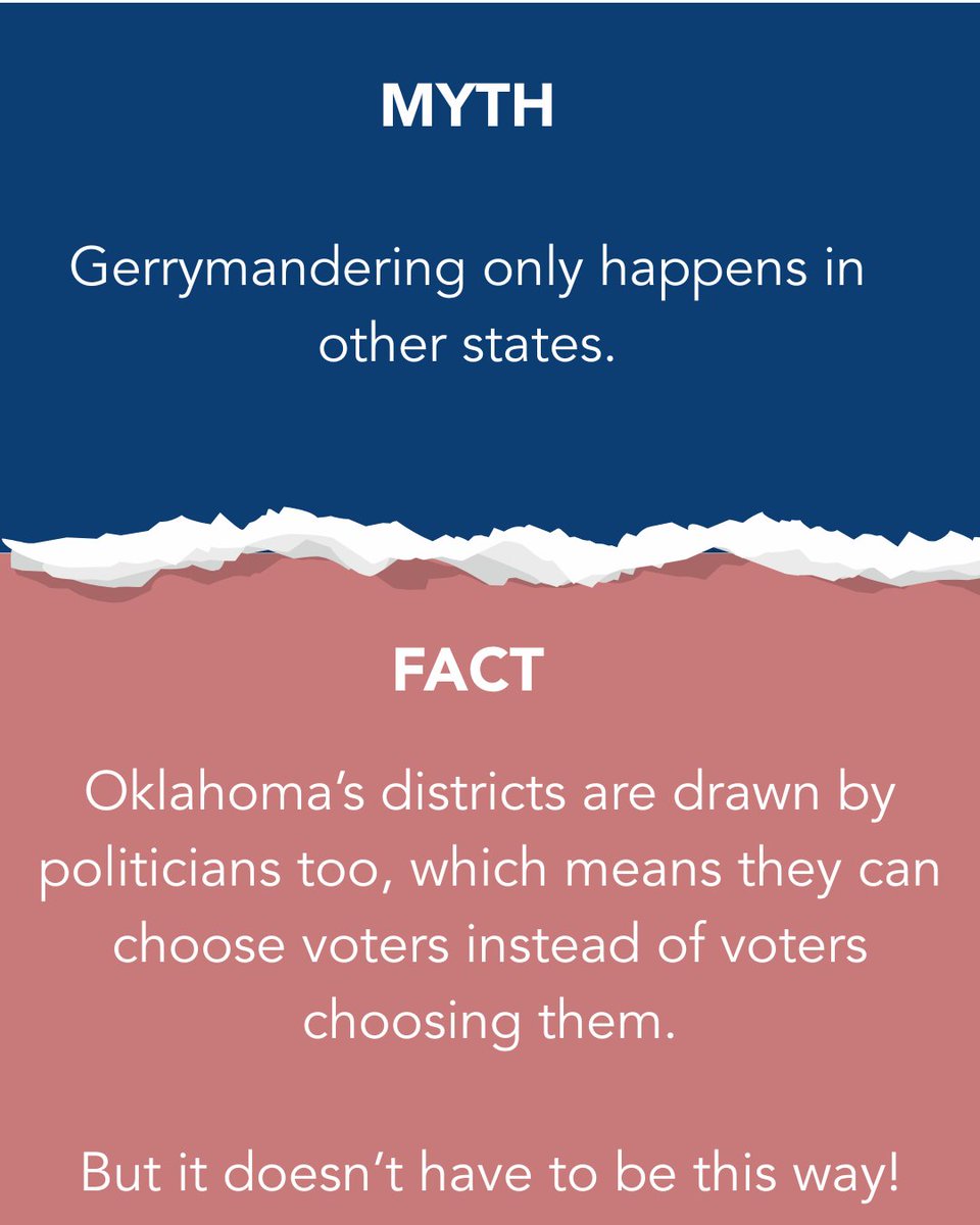 Gerrymandering isn't complicated - but it is bad for voters and bad for democracy. Let's learn a little more about it! #gerrymandering #democracy #okleg