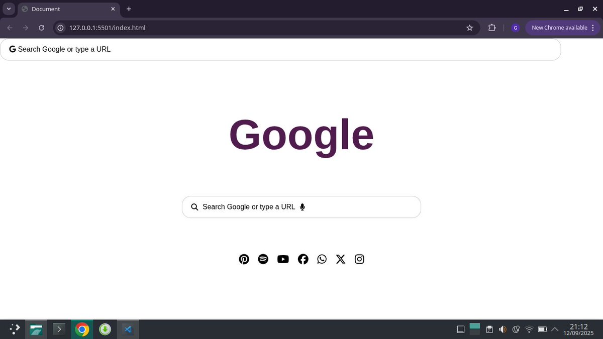 Ujahgrace17's tweet image. Hellooo, so yesterday I tried recreating google's layout with CSS and this is what I was able to come up with what do you think
#HTML #CSS #frontenddevelopment