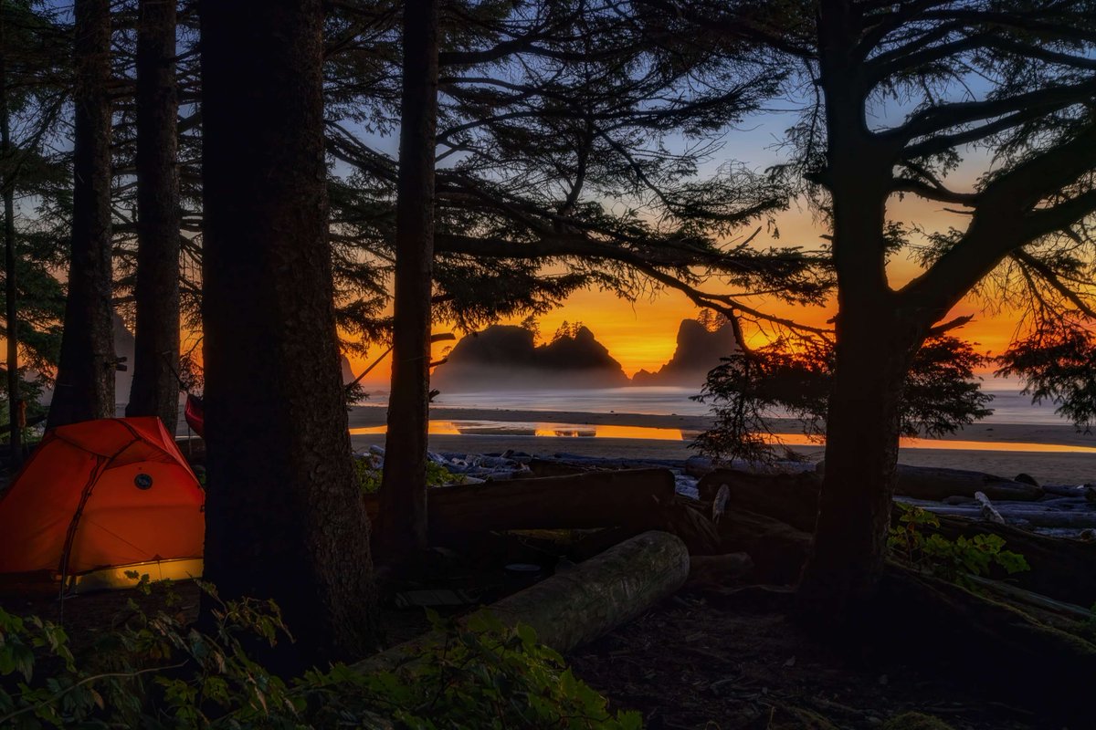 Yessssssssssssss 🙌 

There’s nothing like pitching your tent, watching the sunset over sea stacks, and falling asleep to the sound of the waves. At Olympic National Park, grab a backcountry permit and wake up to ocean views. 

Photo by Scott Malagold