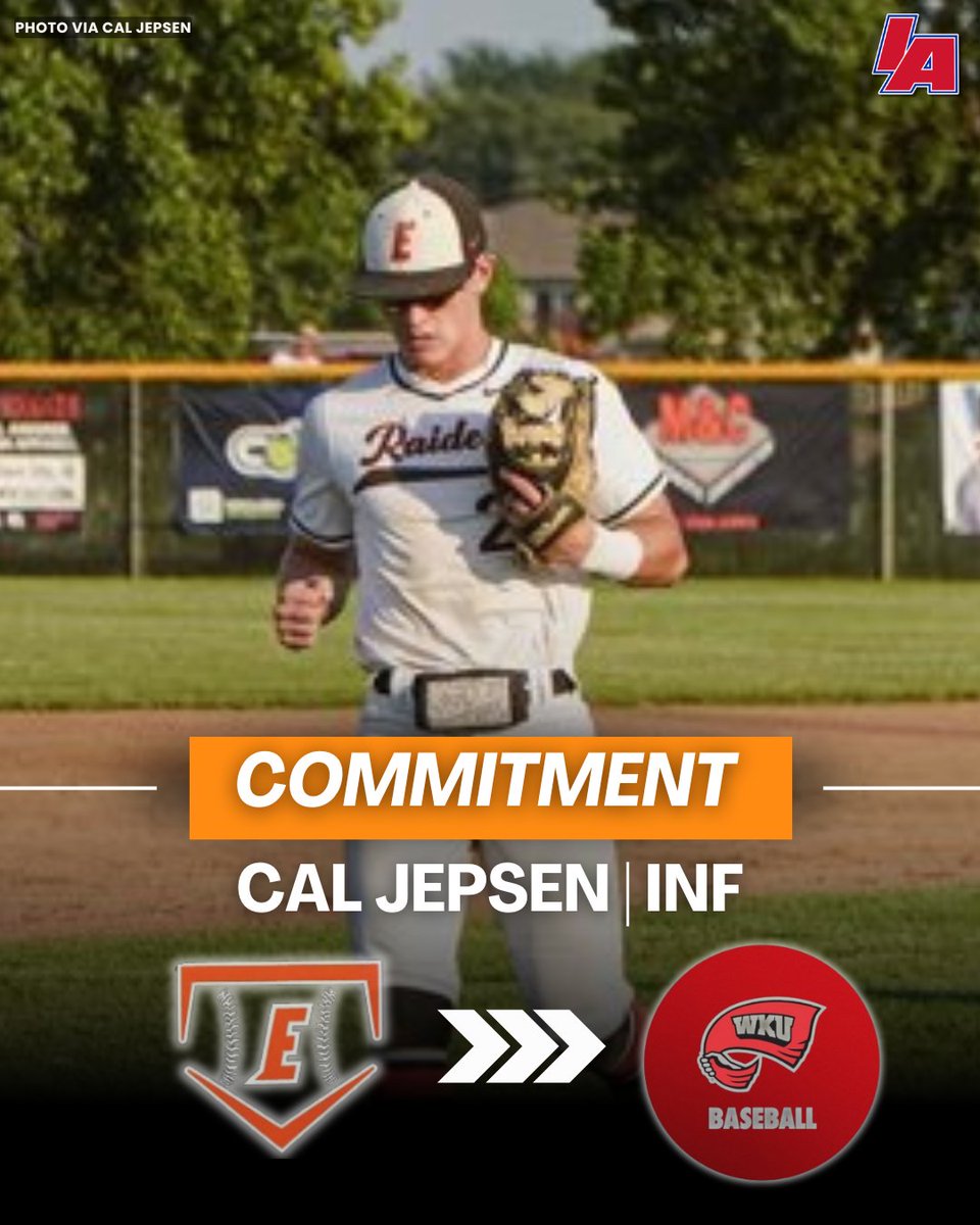 🚨 COMMITMENT ALERT 🚨 
ICYMI: after a stellar season manning the infield for <a href="/SCEastBaseball/">SC East Baseball</a>, the one and only <a href="/caljepsen/">Cal Jepsen</a> has committed to <a href="/WKU_Baseball/">WKU Baseball</a>! Congrats Cal!

#IAbaseball x #iahsbsb
