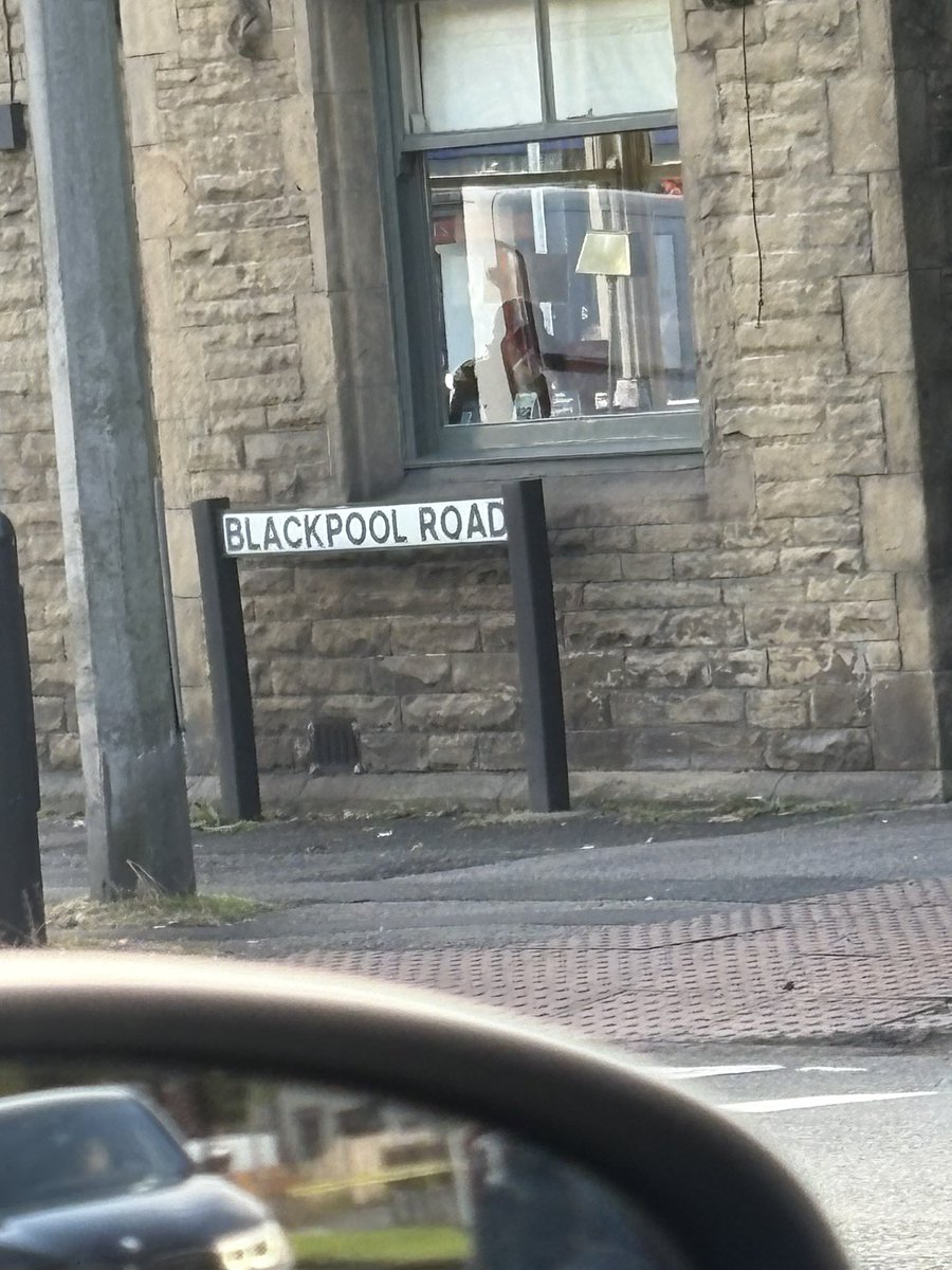 Well that’s abit ironic considering we are in Preston