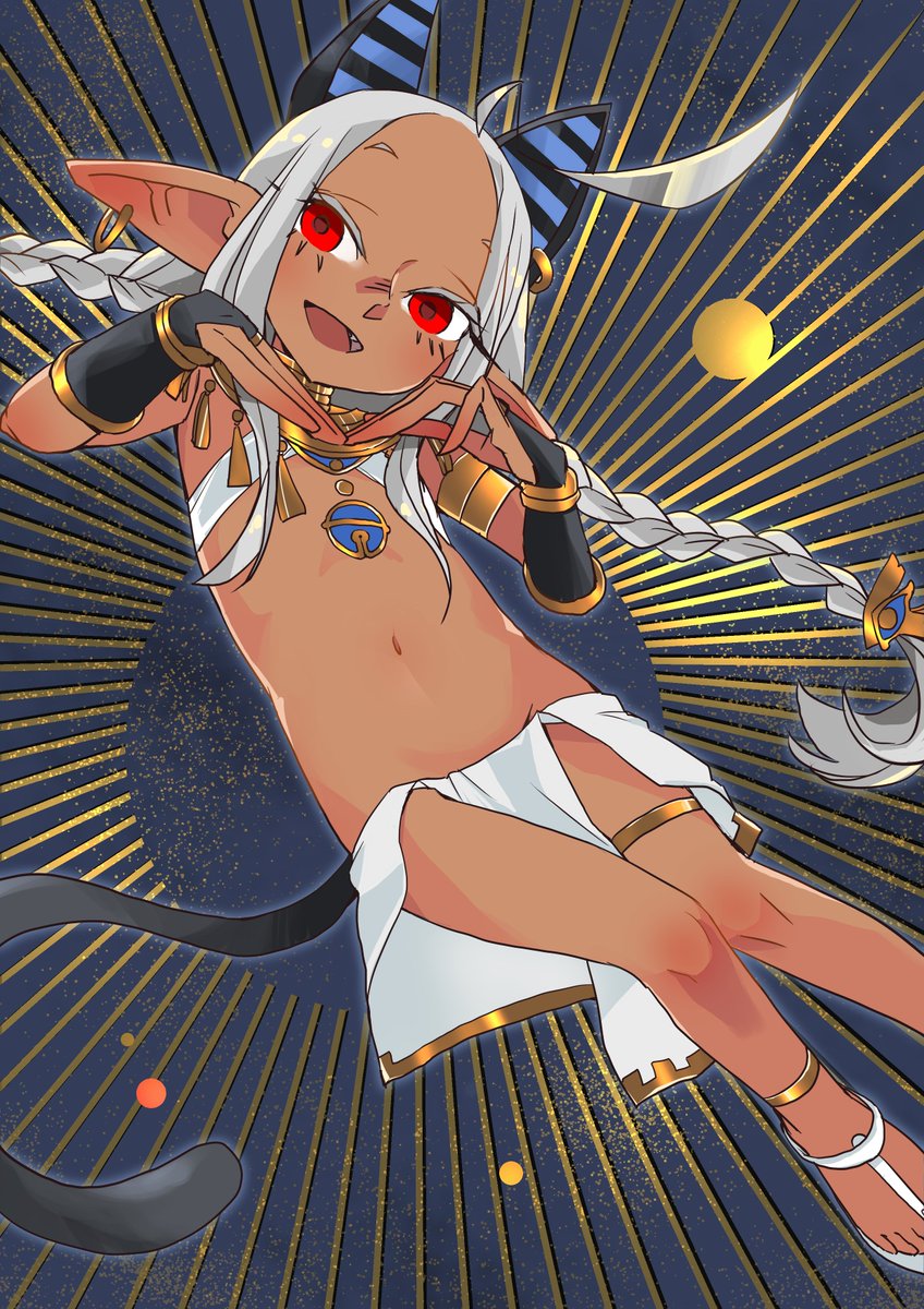 褐色エジプト猫耳ロリゴブ子 