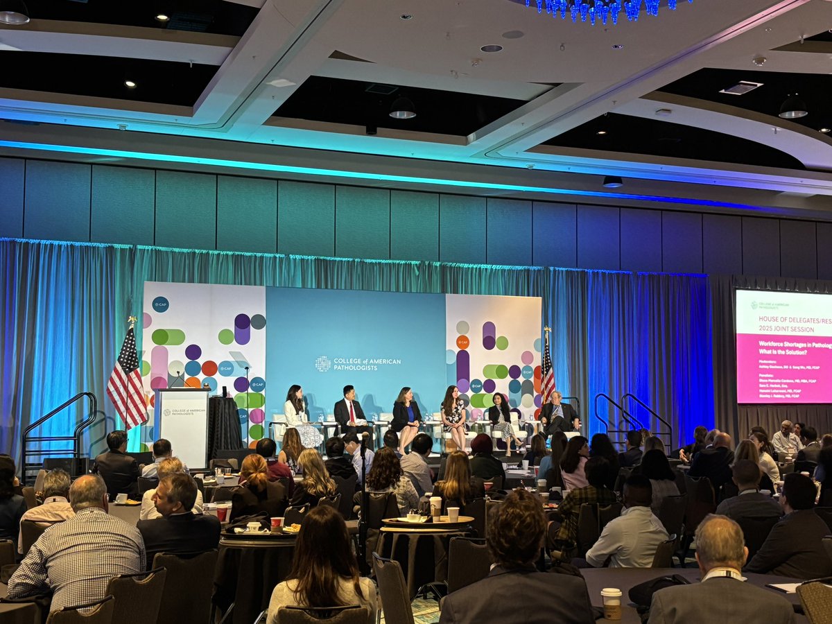 Janiranavarro's tweet image. Workforce Shortages in Pathology 
House of Delegates / RFEC 2025 Joint session 
#RFEC #CAP25 #pathology #pathologyresidents