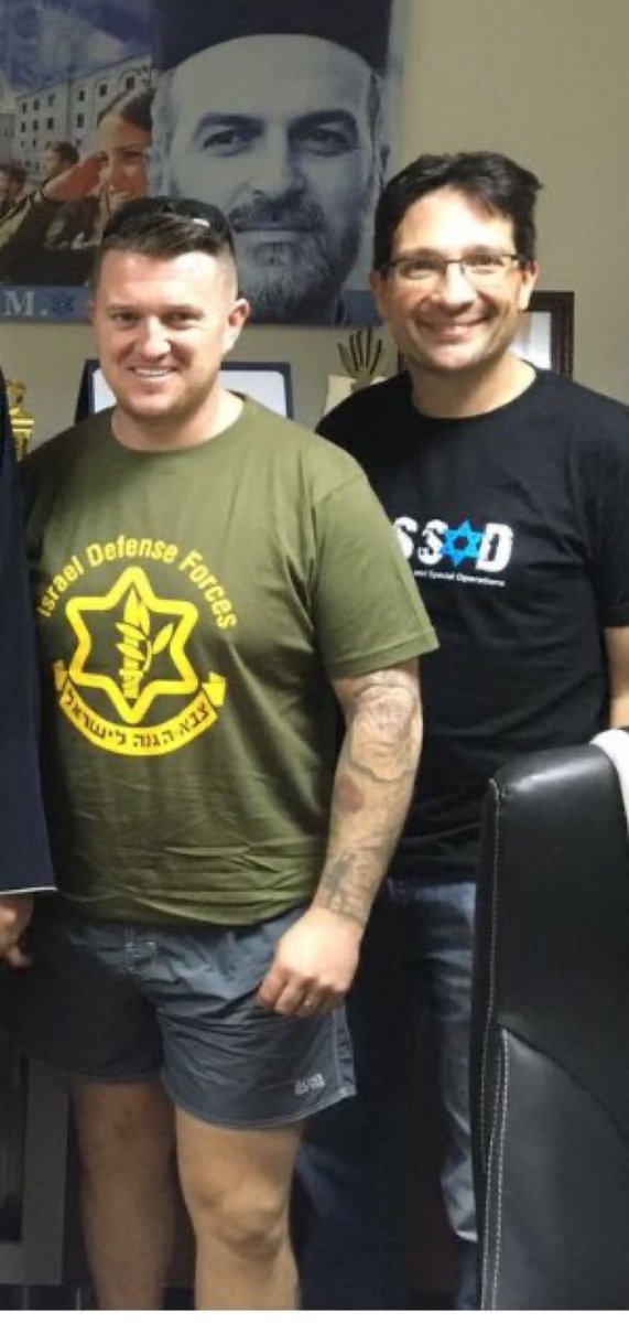 I_amMukhtar's tweet photo. "If there was a war and it kicked off I would be there on the front line fighting for Israel" - Tommy Robinson. https://t.co/QID2QXD5LY