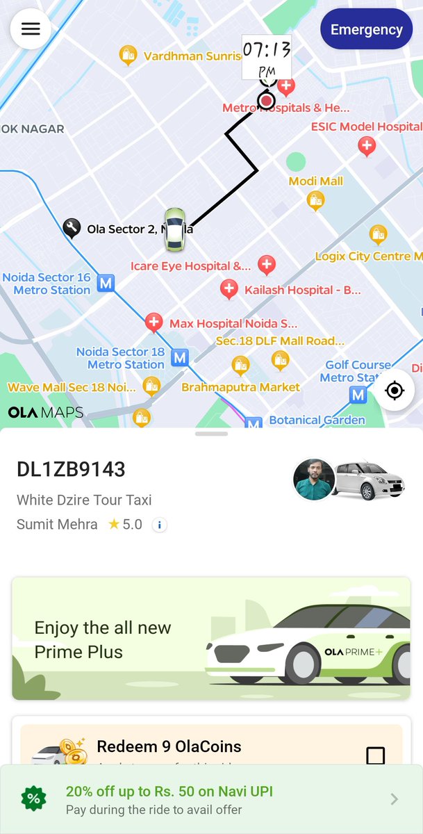 82SanjayKumar's tweet photo. Reached pickup point.I could see,driver going away in the app.Neitjer I could cancel nor rebook. I uninstalled Ola app, nut not getting installed now.Vehicle no DL1ZB9143.snap shot attached. https://t.co/a5eTBi0Wba