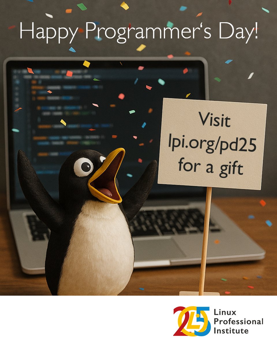LPIConnect's tweet image. Happy #DayoftheProgrammer! 🎉
From #AdaLovelace to #LinusTorvalds, we thank all the heroes behind the programs we use every day to work, learn, & enjoy the internet! 🐧👩💻
Celebrate with 10% OFF any #LPI exams! See the image for where to get your discount.
⏳ Offer ends Sept.…