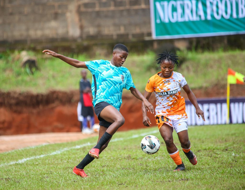 TheNWFL's tweet photo. 🏁HALF TIME in Abiriba 📍
Delta Babes 0-1 Imo Striker Queens
⚽Osinachi Ugbala 16'
WATCH: https://t.co/txo1LgYDIs
#NWFLChampionship25 #NWFL25 #DELIMO https://t.co/D2g9vPIz3X