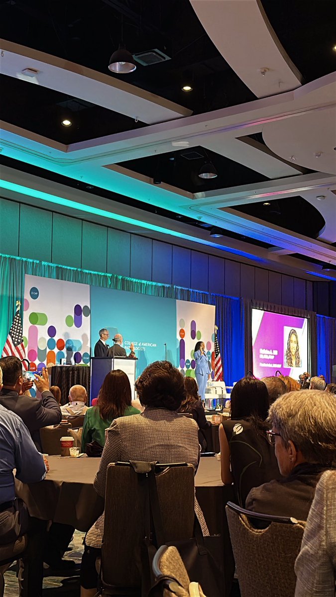 From sitting next to each other at dinner last night to watching her sworn in as the CAP President Elect, thank you Dr. Hill <a href="/kalishahillmd/">Kalisha Hill, MD, MBA. President-Elect , CAP</a> for being such an amazing role model for not only me but for the incredible field of #pathology! <a href="/Pathologists/">CAPathologists</a> #cap25