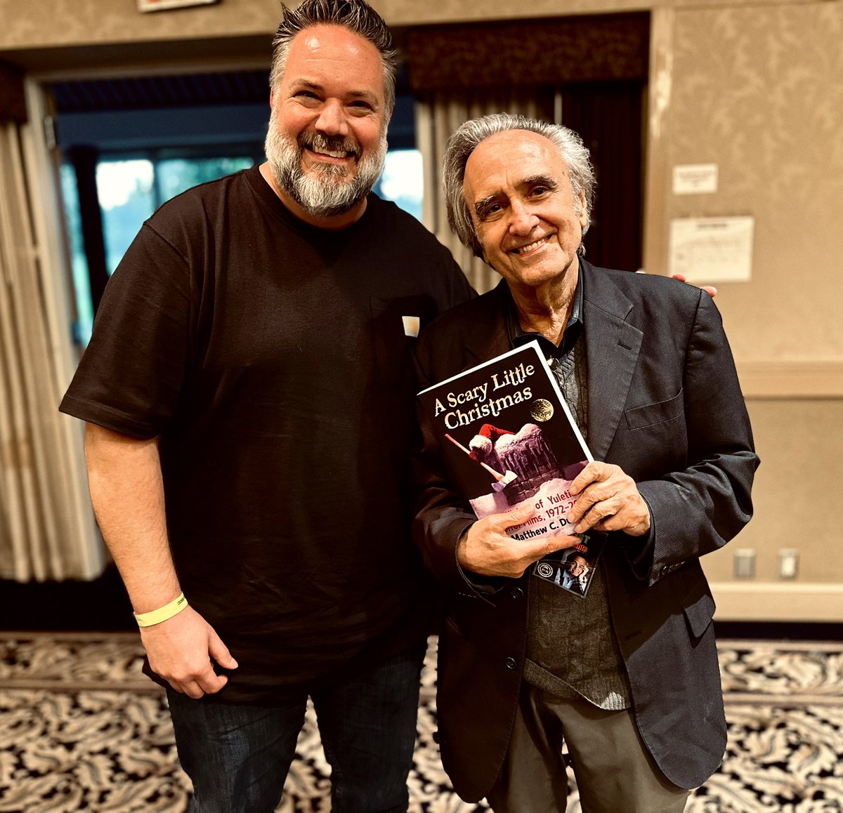 An honor meeting Joe Dante, the visionary behind so many great films, including GREMLINS, featured in my book A Scary Little Christmas: A History of Yuletide Horror Films