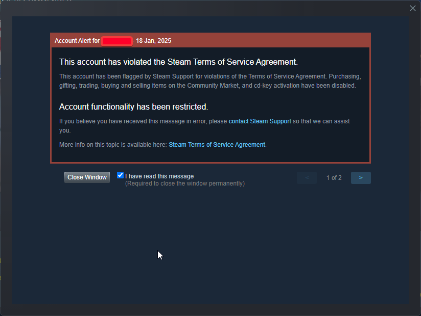 cclikki's tweet photo. Regarding the ban: 
I was caught in the crossfire early this year during @Monarch's rampage against Roll traders and others. Me along some other CSGOEmpire traders were also hit by a Steam TOS violation ban as a result.

2/3 https://t.co/00eamN2dMH