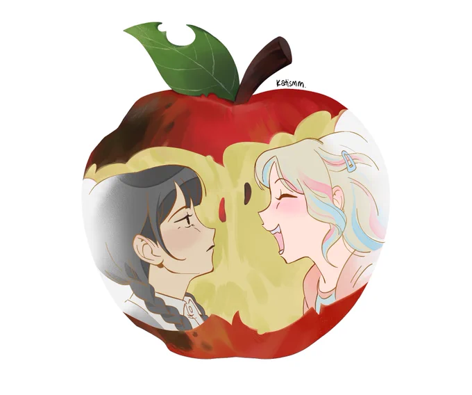 spent my birthday finishing wenclair apple charm design for cf21 lol