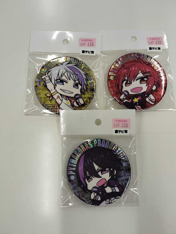 ピタゴラスプロダクション ブライダルホロ缶バッジ アトム ルイ エル