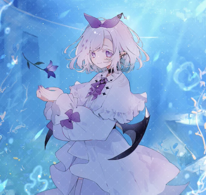 𝘄𝗼𝗿𝗸 ⵗ ちゆうさ様 ꒰ #chi_u_lab ꒱ 歌ってみた動画《 濫觴生命 》mvイラスト、3周年記念グッズイラストを担当させていただきました.ᐟ.ᐟ 3周年おめでとうございます