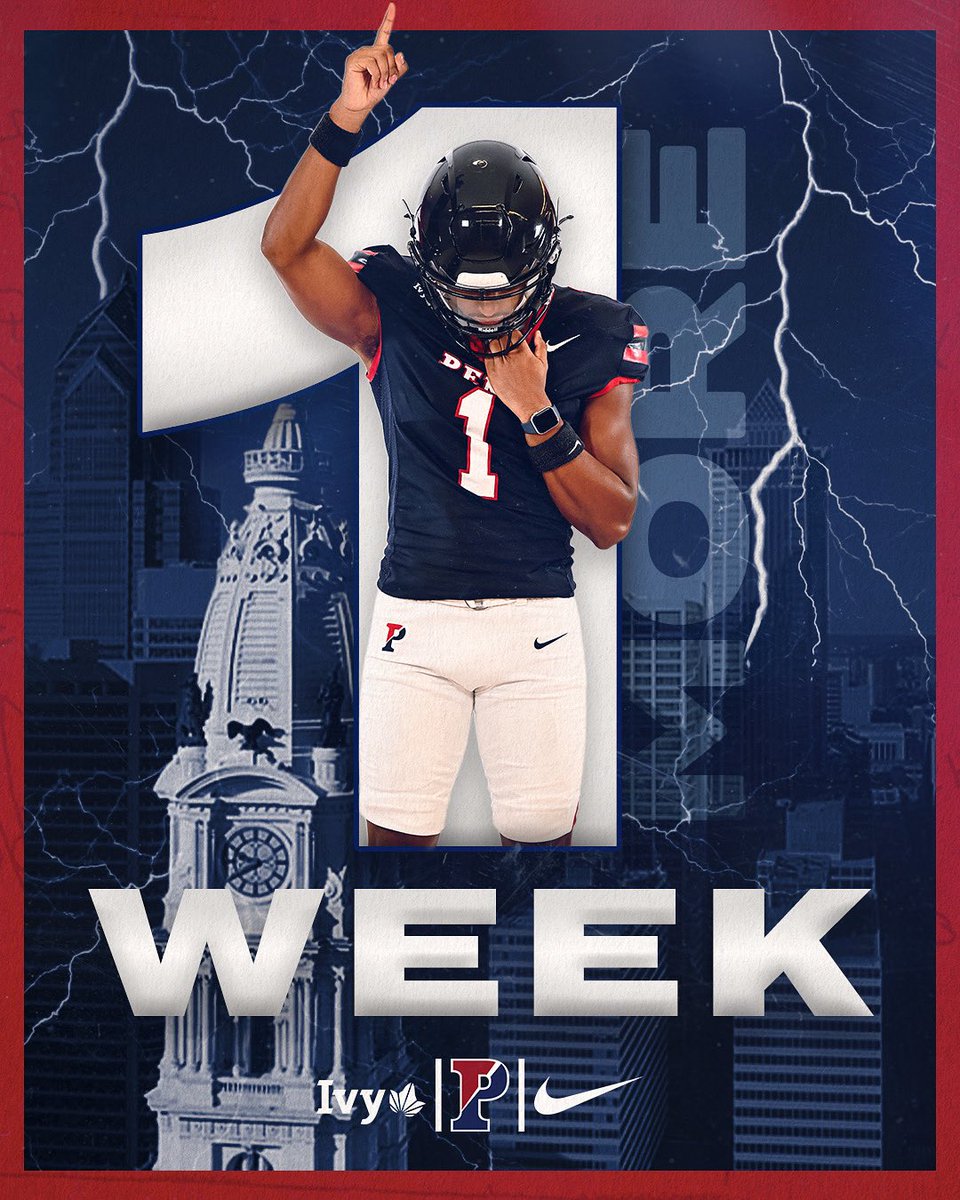 One week from today, Penn Football is 🔙!

#FightOnPenn x #BEGREAT