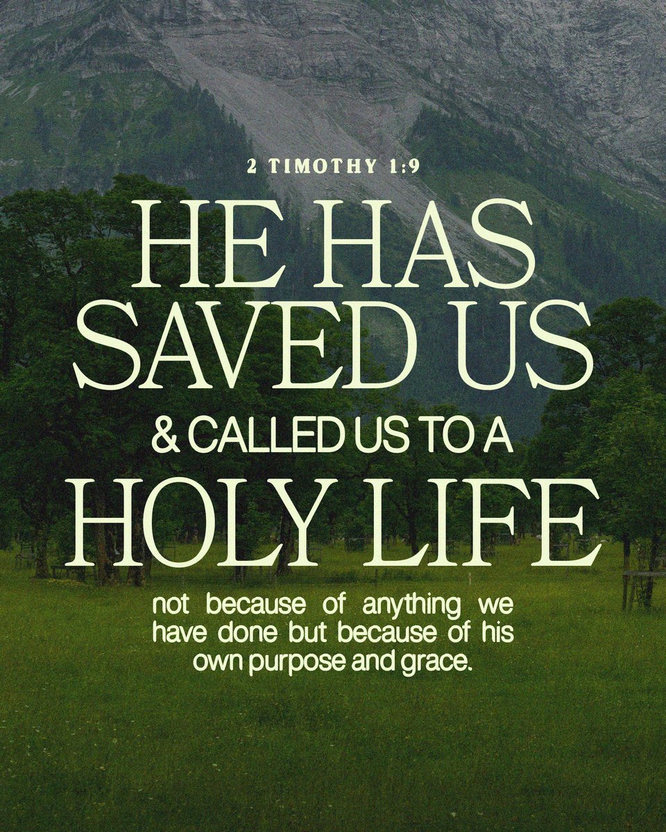 God’s calling on your life is not rooted in what you can do. It is rooted in His purpose and grace.

That means you do not have to strive for significance or prove your worth. You have already been set apart by the One who saved you and called you to live a holy life.

The