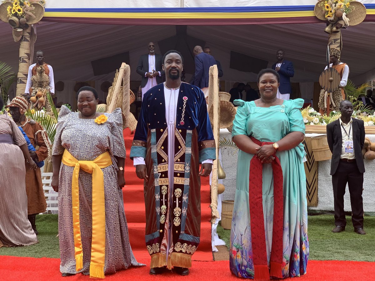 KyabazingaINI23's tweet photo. The Joy filled with @RobinahNabanja_ for attending the coronation anniversary of Kyabazinga gha Busoga as the president representative for the first time together with @millybabalanda .@KingNadiopeIV #coronationAnniversary #11YearsStrong #AbasaadhaNempango. https://t.co/pYZxaB9QOn