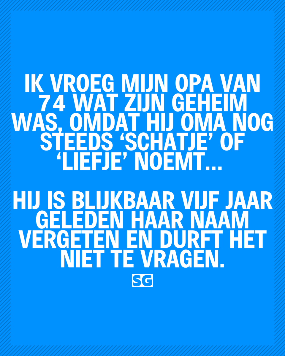 Slechte_grappen's tweet photo. Goals of gewoon vergeetachtig? 😂💙
#Relatable #HumorNL #MemesDaily #ViralPosts #OpaEnOmaGoals #RelationshipHumor #LOLmoment #InstaFunny https://t.co/88MqWR5yvk